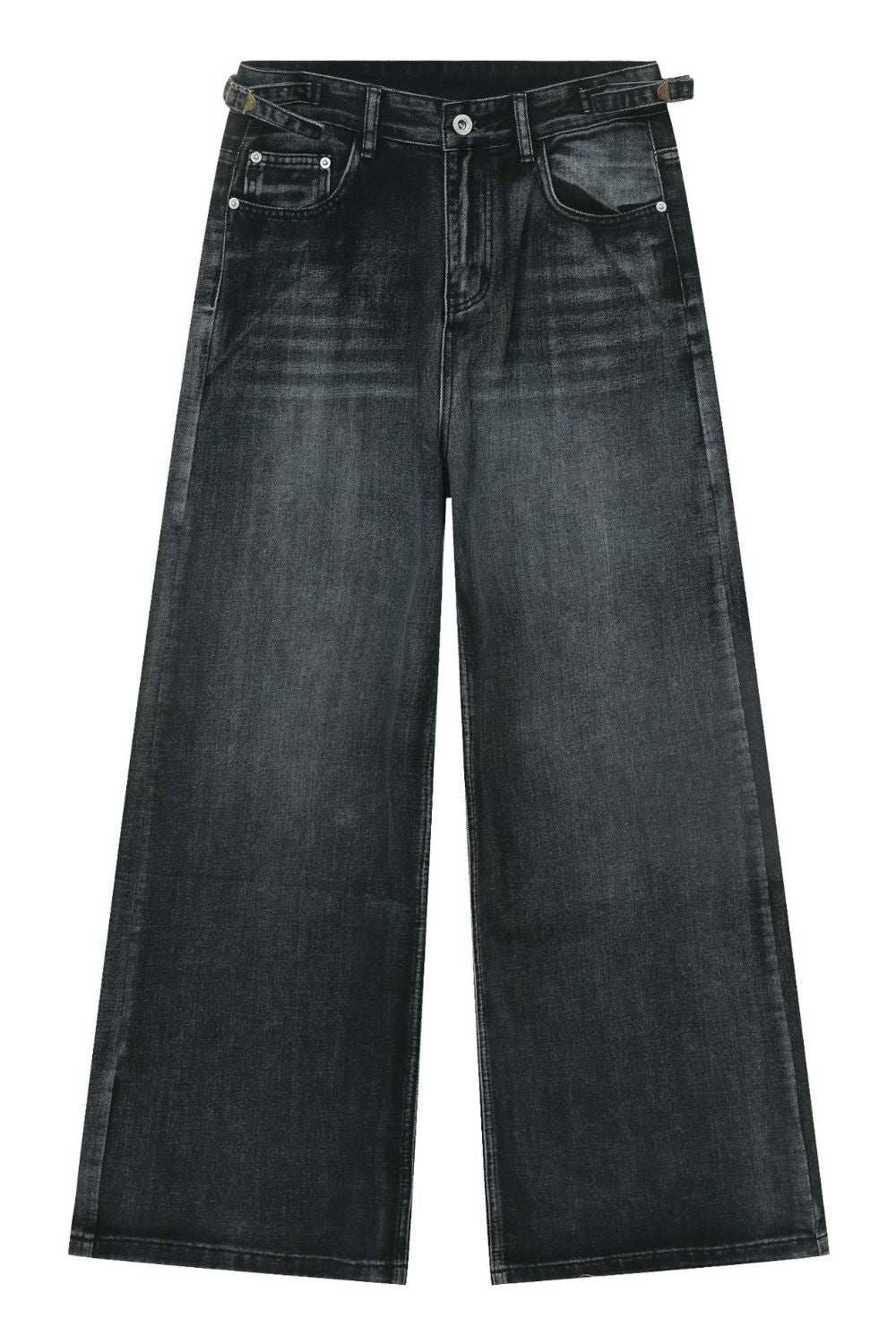 Men's Wide Leg Jeans with Pockets - Tigbul's Variety Fashion Shop