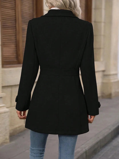 Button Up Long Sleeve Coat - Tigbul's Variety Fashion Shop