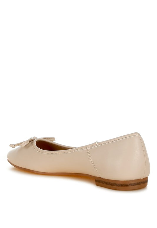 Enchanted Faux Leather Casual Ballerinas - Tigbul's Variety Fashion Shop