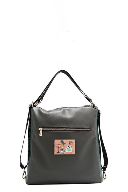Nicole Lee USA Multifunction Adjustable Strap Eco-Leather Backpack - Tigbul's Variety Fashion Shop
