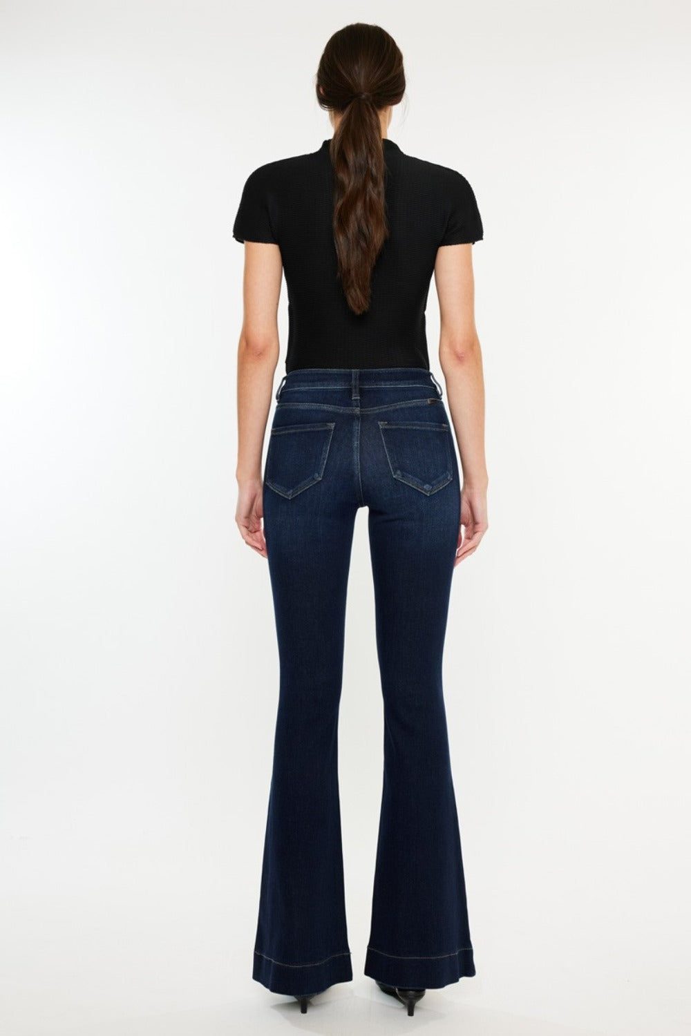 Kancan High Rise Slim Flare Jeans - Tigbul's Variety Fashion Shop