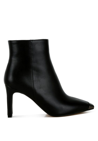 Orca Metallic Cap Toe Faux Leather Boots - Tigbul's Variety Fashion Shop