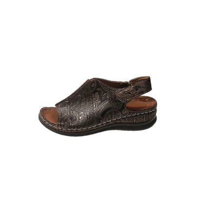 Peep Toe Platform Sandals - Tigbul's Variety Fashion Shop