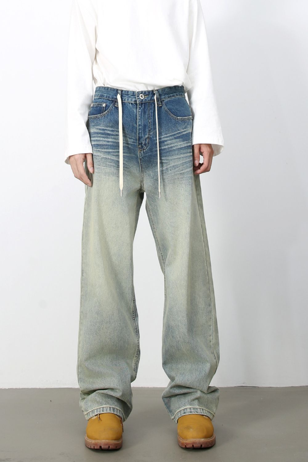 Men's Loose Fit Jeans with Pockets - Tigbul's Variety Fashion Shop