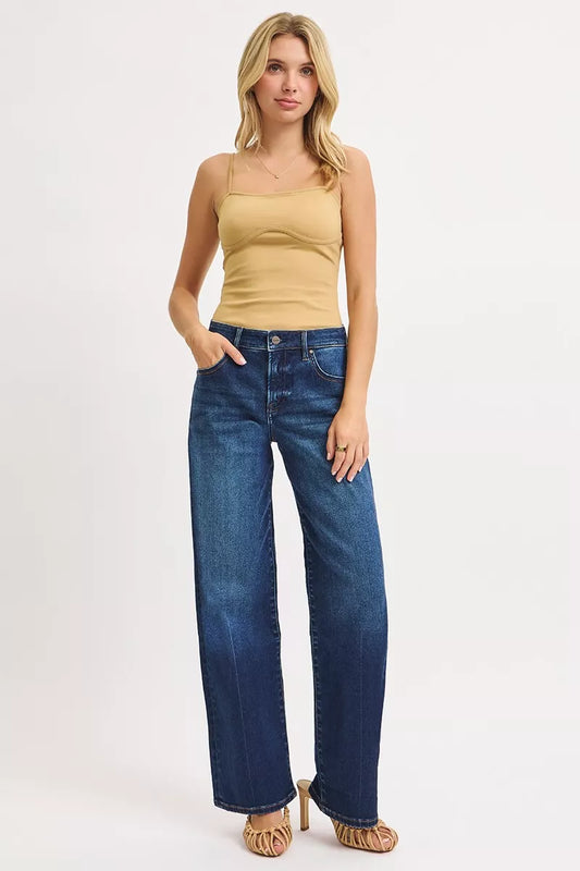 RISEN Mid Rise Wide Baggy Jeans - Tigbul's Variety Fashion Shop