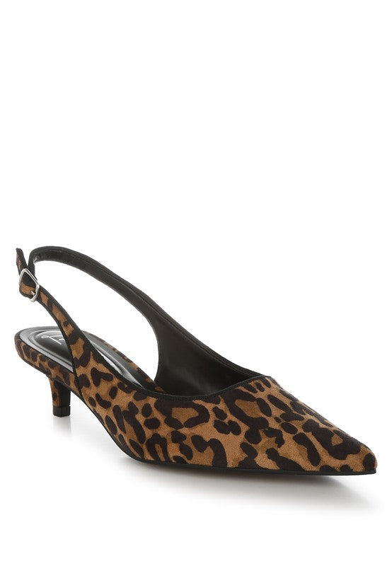 Jahzara Slingback Kitten Heel Sandals - Tigbul's Variety Fashion Shop