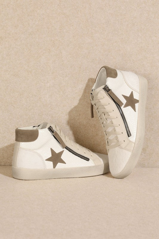 Star, High Top, Sneakers - Tigbul's Variety Fashion Shop