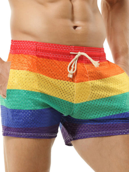 Men's Color Block Drawstring Shorts - Tigbul's Variety Fashion Shop
