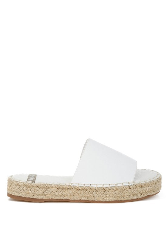 Scalar Genuine Soft Leather Espadrille Flatforms - Tigbul's Variety Fashion Shop