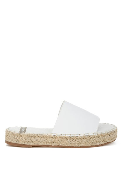 Scalar Genuine Soft Leather Espadrille Flatforms - Tigbul's Variety Fashion Shop