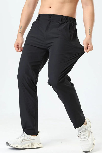 Men's Plus Size Casual Pocketed Pants - Tigbul's Variety Fashion Shop