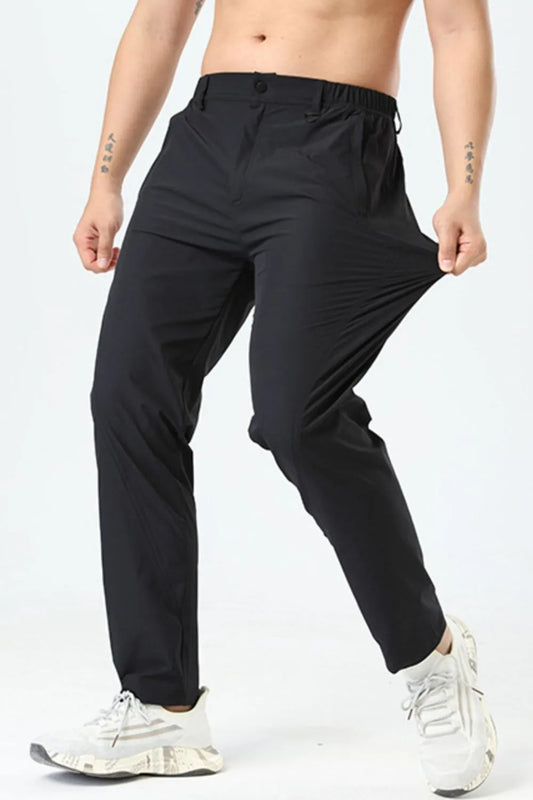 Men's Plus Size Casual Pocketed Pants - Tigbul's Variety Fashion Shop