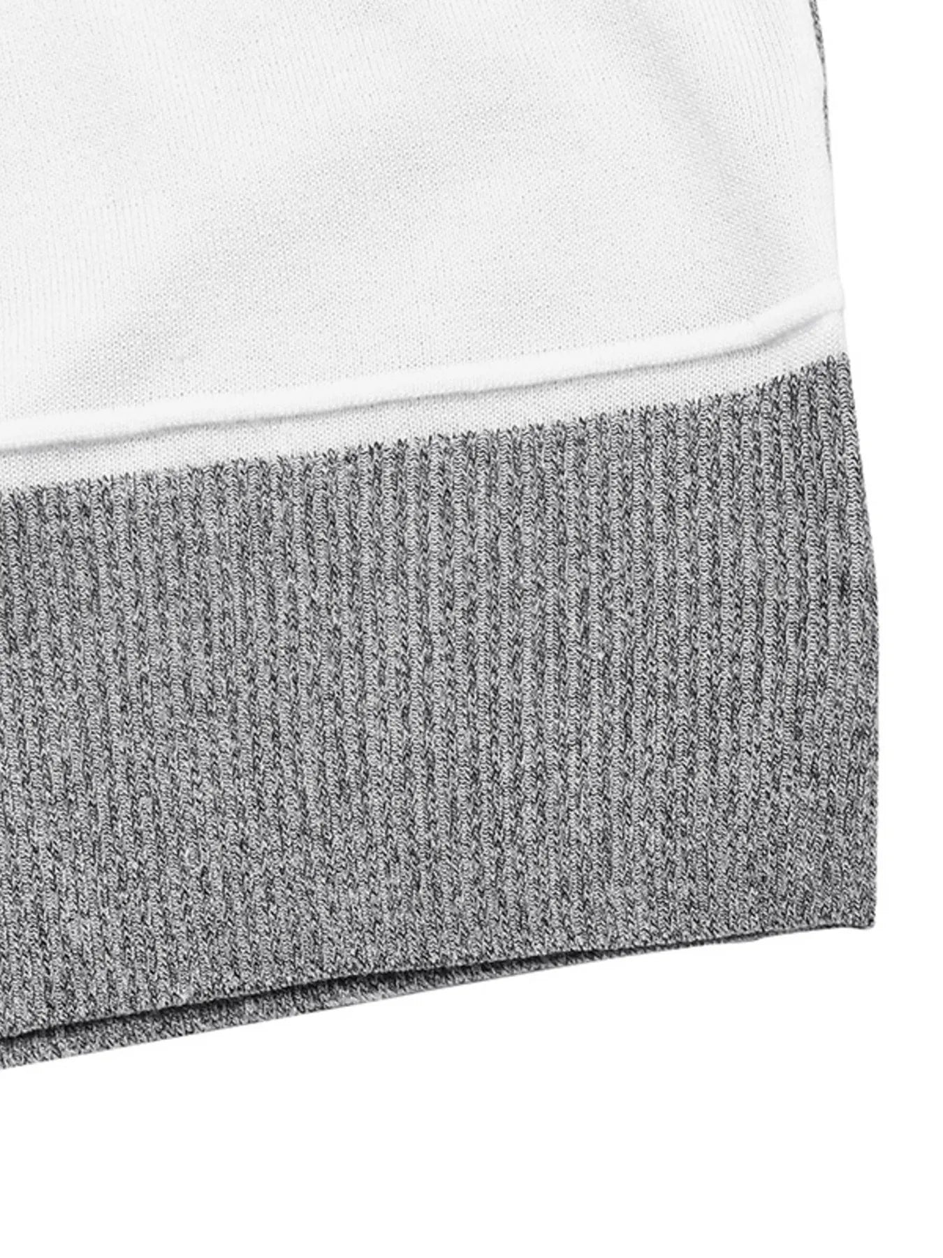 Color Block Knit Long Sleeve Sweater - Tigbul's Variety Fashion Shop