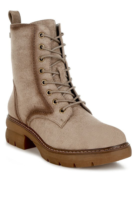 Azalea Lace Up High Ankle Boots - Tigbul's Variety Fashion Shop