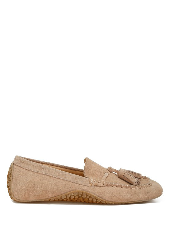 Kipstar Real Suede Leather Tassel Loafers - Tigbul's Variety Fashion Shop