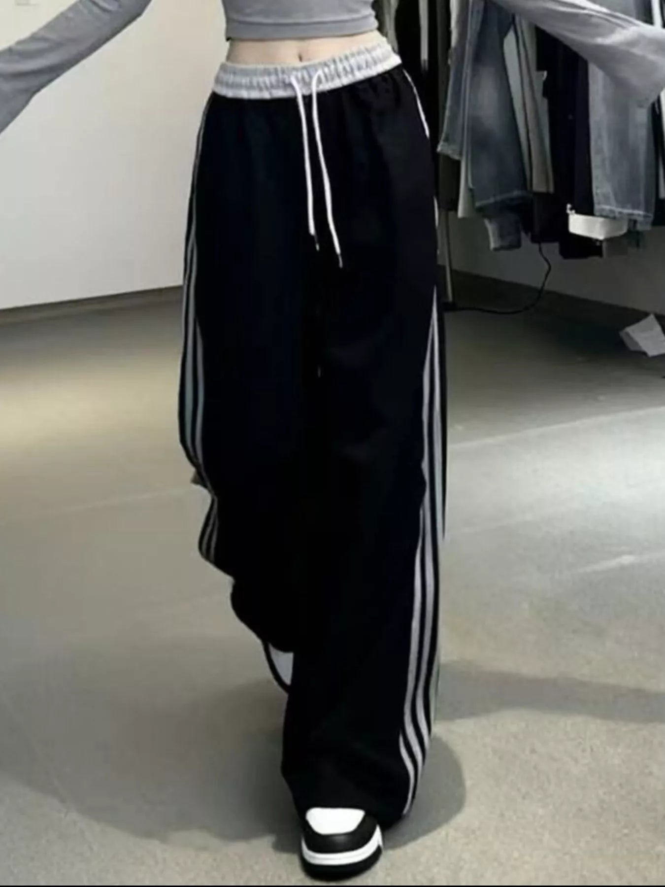 Casual Loose Fit Striped Pants - Tigbul's Variety Fashion Shop