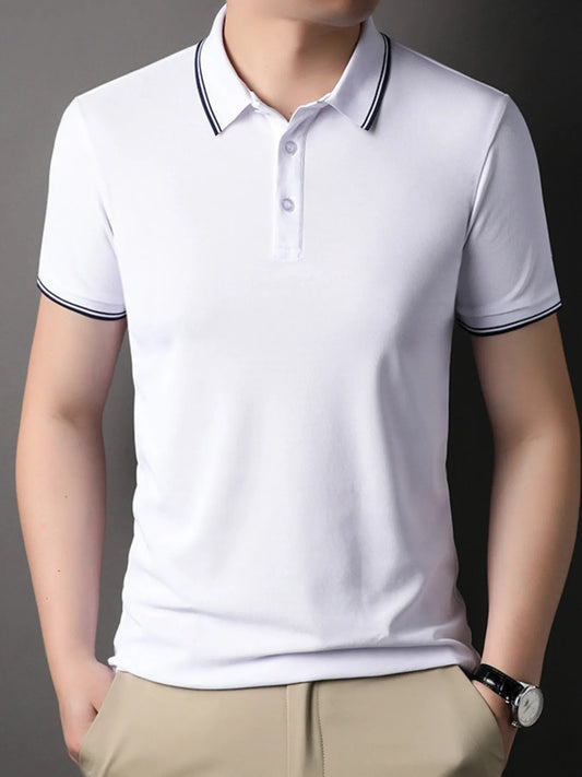 Men's Plus Size Button Detail Short Sleeve Polo - Tigbul's Variety Fashion Shop