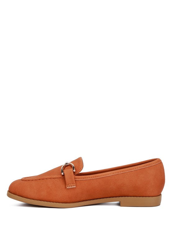 Jagger Horsebit Detail Flat Loafers - Tigbul's Variety Fashion Shop