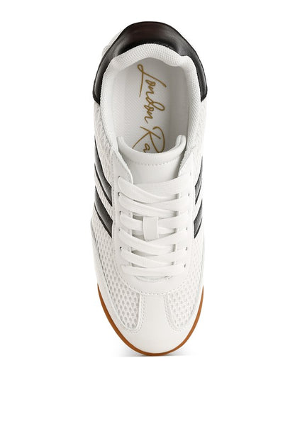 Blaster Casual Striped Lace-Up Sneakers - Tigbul's Variety Fashion Shop