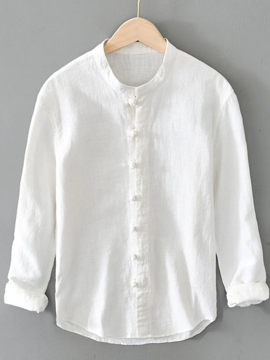 Men's Plus Size Button Up Long Sleeve Shirt - Tigbul's Variety Fashion Shop