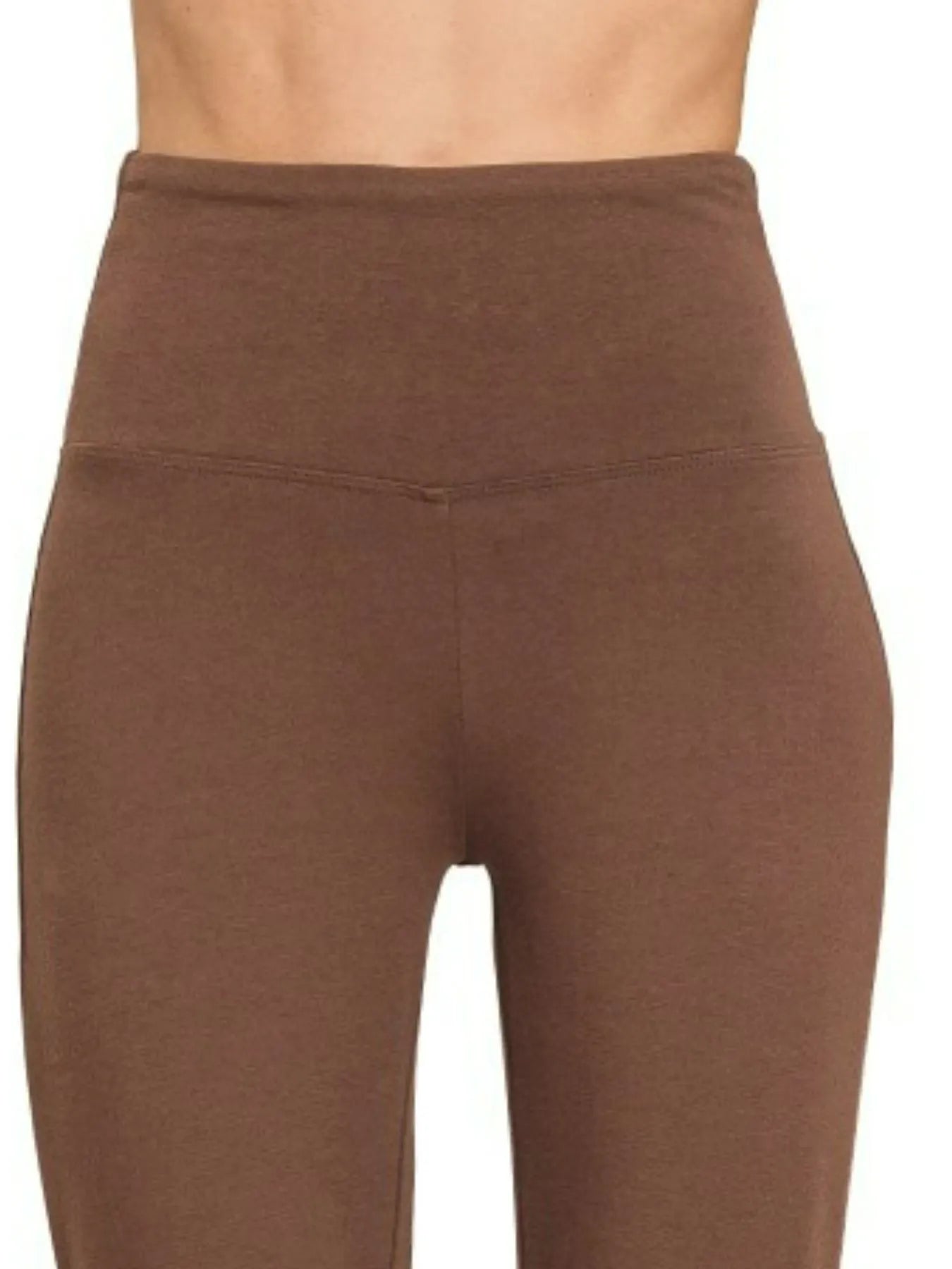 Zenana Wide Waistband Yoga Flare Pants - Tigbul's Variety Fashion Shop