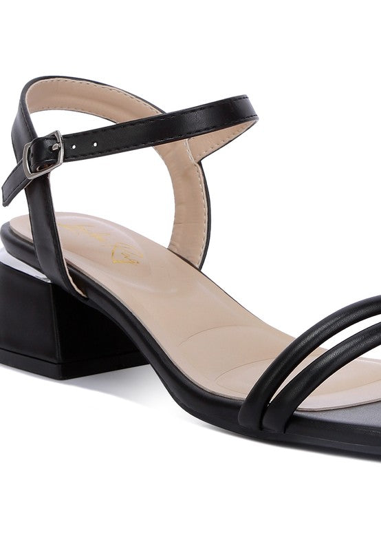 Sulein Ankle Strap Low Block Heels - Tigbuls Variety Fashion