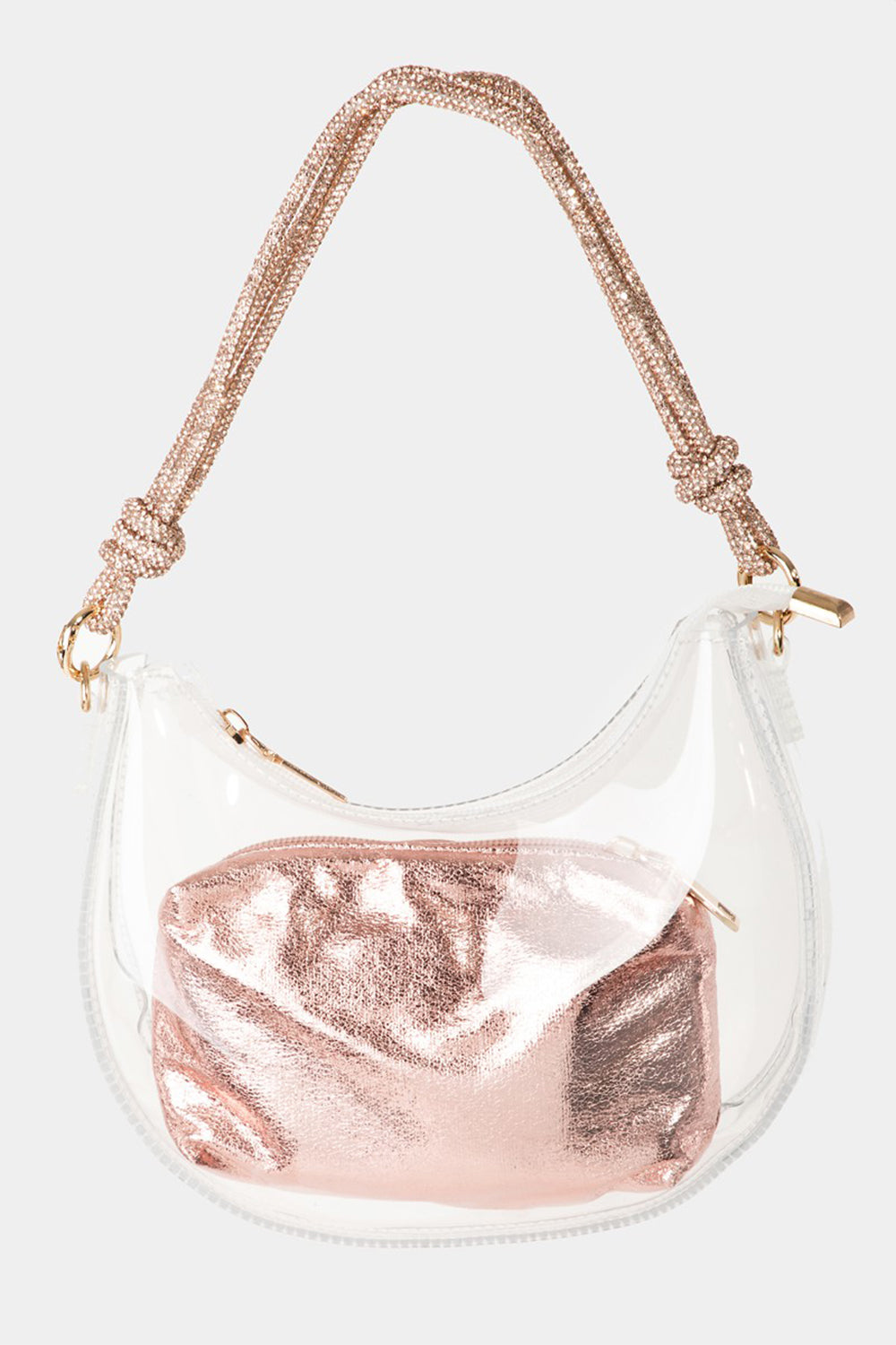 Clear See Through Baguette Bag - Tigbul's Variety Fashion Shop