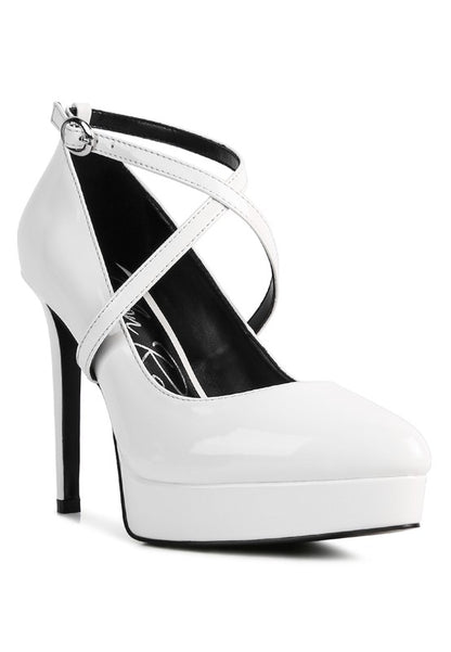 PIXIE DUST CROSS STRAPPED STILETTO SANDAL - Tigbul's Variety Fashion Shop