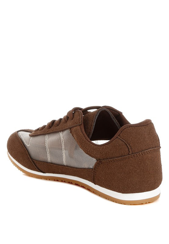Milon Microfiber & Mesh Sneakers - Tigbul's Variety Fashion Shop