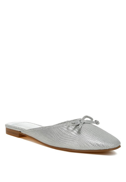 Jaylor Party Bow Slip-On Mules - Tigbul's Variety Fashion Shop