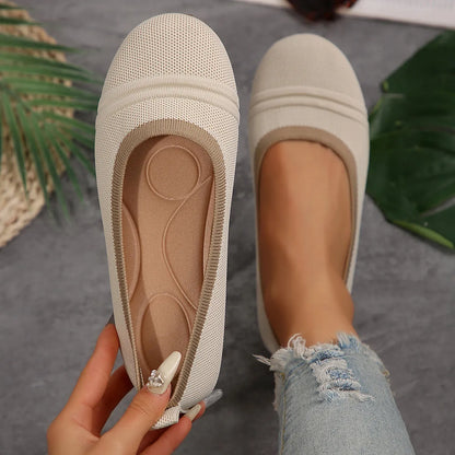 Round Toe Flat Slip-Ons - Tigbul's Variety Fashion Shop