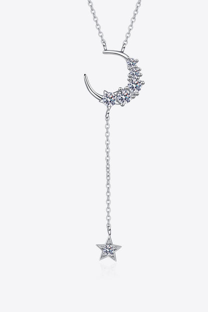 Star & Moon Moissanite Necklace - Tigbul's Variety Fashion Shop