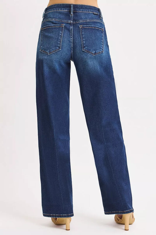 RISEN Mid Rise Wide Baggy Jeans - Tigbul's Variety Fashion Shop