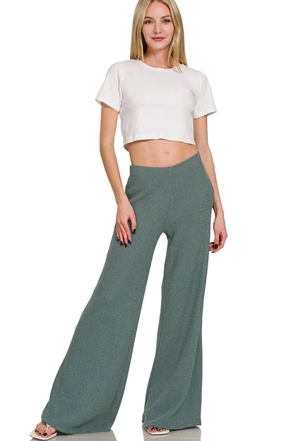 Zenana Mock Neck Top and Pants Sweater Set - Tigbul's Variety Fashion Shop
