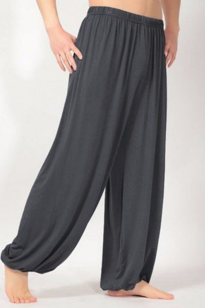 Men's Full Size Elastic Waist Pants Plus Size - Tigbul's Variety Fashion Shop
