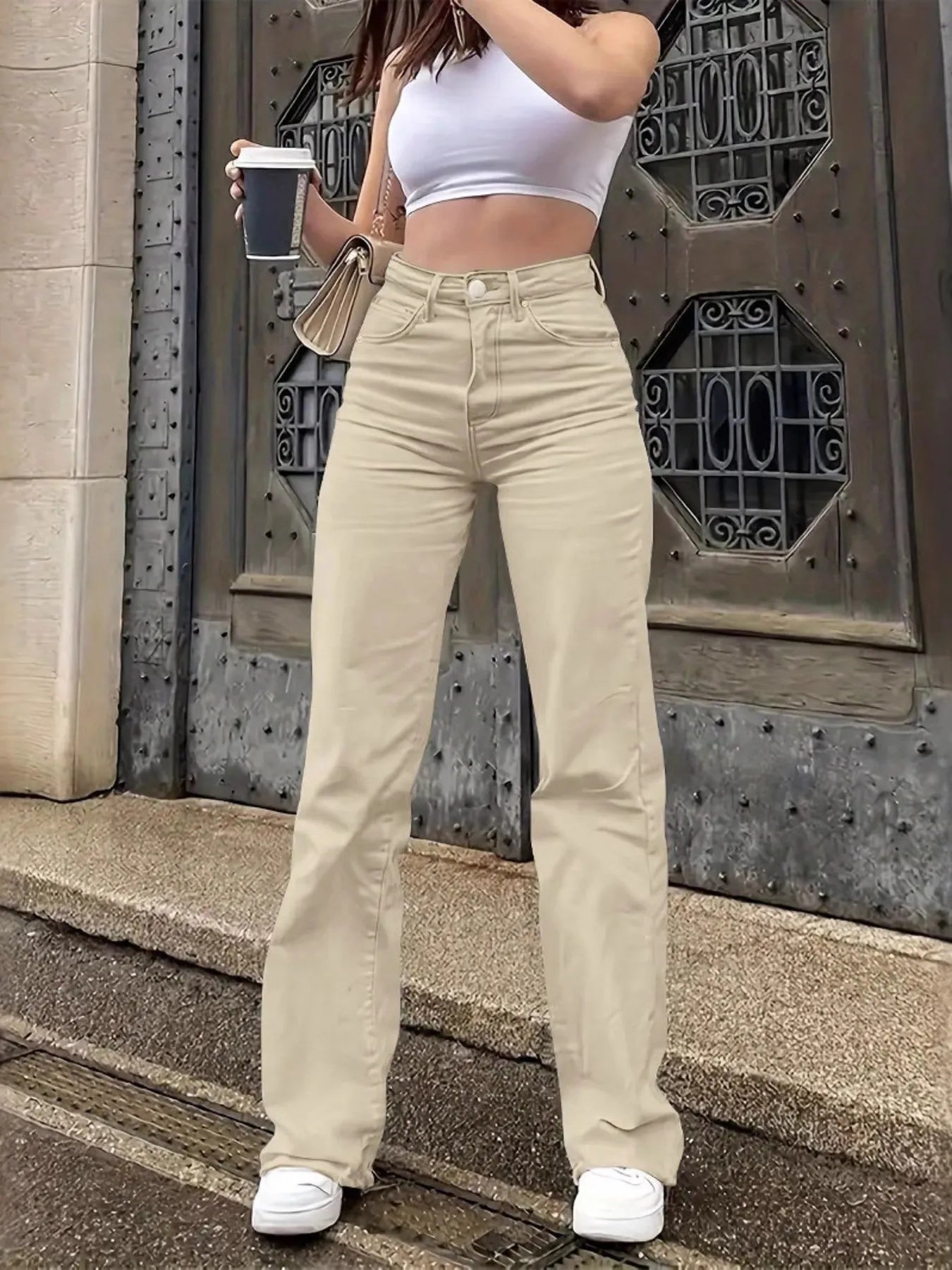 High-Waisted Wide Leg Jeans - Tigbul's Variety Fashion Shop