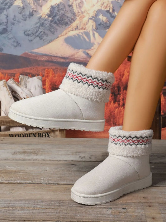 Round Toe Platform Casual Above Ankle Boots - Tigbul's Variety Fashion Shop