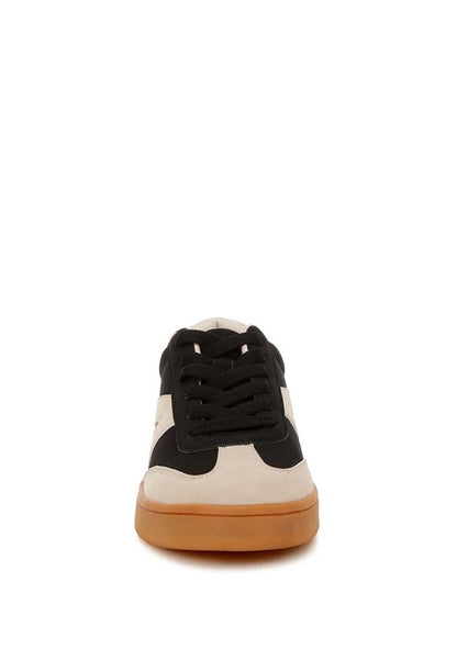 Zoomer Contrasting Patchwork Chunky Sneakers - Tigbul's Variety Fashion Shop