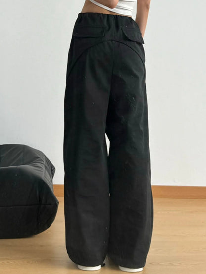 Wide Leg Drawstring Pants - Tigbul's Variety Fashion Shop