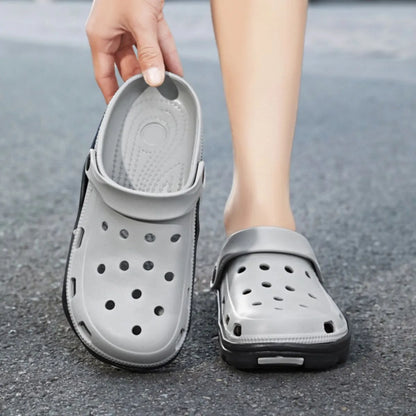 Men's Contrast Platform Breathable Sandals - Tigbul's Variety Fashion Shop
