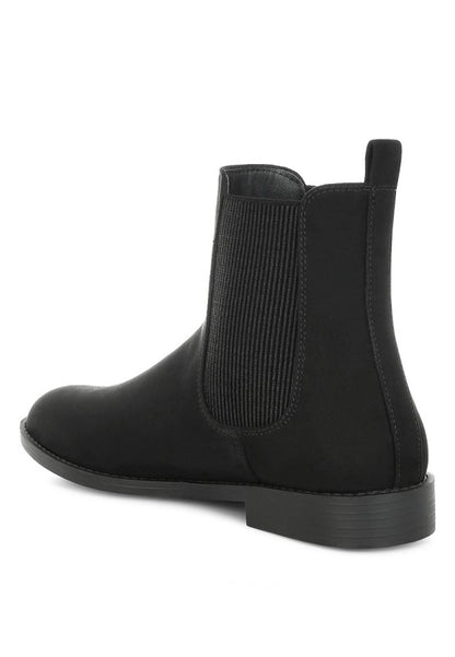 Ayasa Low Block Heel Chelsea Boots - Tigbul's Variety Fashion Shop