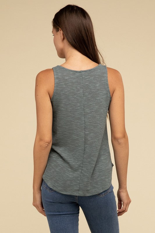 V Neck Sleeveless Cami Top - Tigbul's Variety Fashion Shop