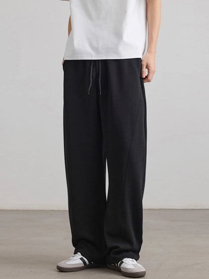 Men's Drawstring Wide Leg Pants - Tigbul's Variety Fashion Shop