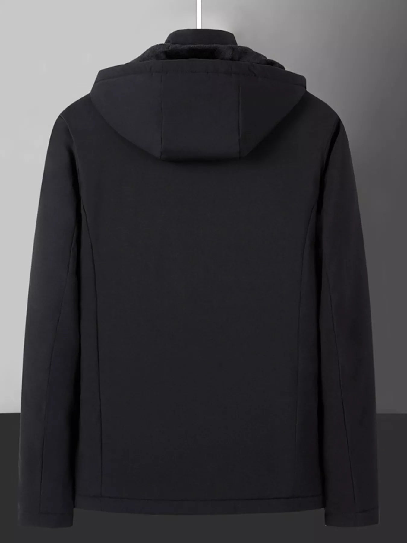 Men's Plus Size Warm Fleece Lined Hooded Winter Coat | Tigbuls