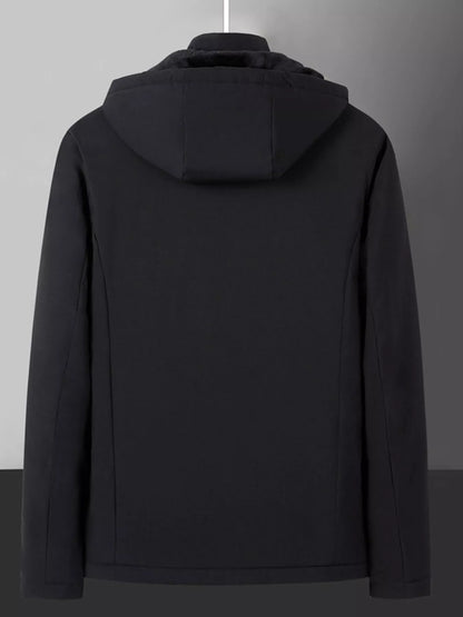 Men's Plus Size Warm Fleece Lined Hooded Winter Coat | Tigbuls