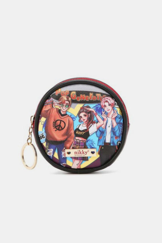 Nicole Lee USA Keychain Round Coin Purse - Tigbul's Variety Fashion Shop