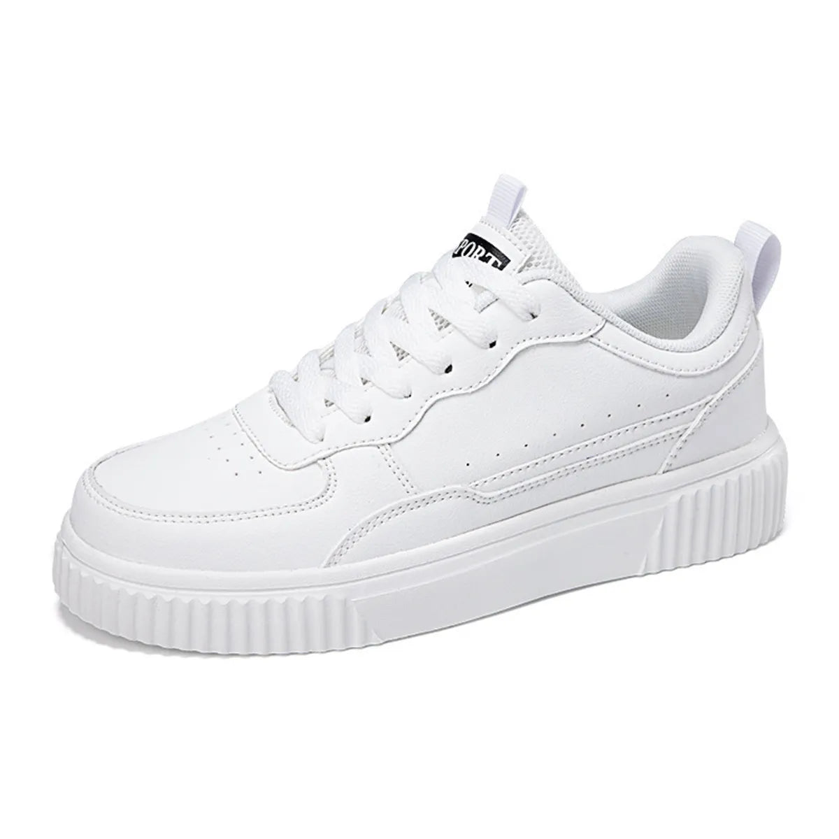Lace Up Contrast Platform Sneakers - Tigbul's Variety Fashion Shop
