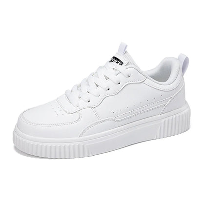 Lace Up Contrast Platform Sneakers - Tigbul's Variety Fashion Shop