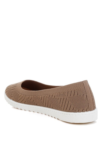 Lubna Knitted Flat Ballet Flats - Tigbul's Variety Fashion Shop