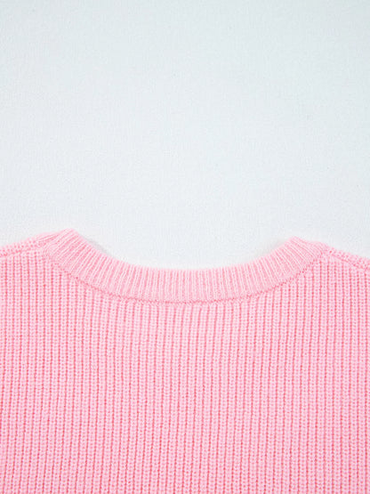 Merry Candy Cane Christmas Crew Neck Sweater - Tigbul's Variety Fashion Shop